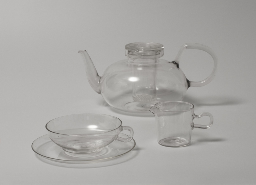 Teapot, teacup with saucer, milk jug